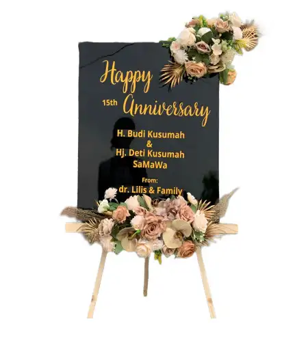 Papan Bunga Akrilik Sei Merbau