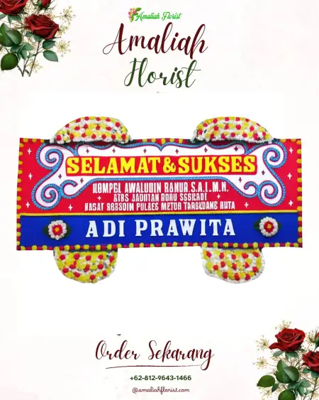 Papan Bunga Ucapan Selamat Sei Merbau